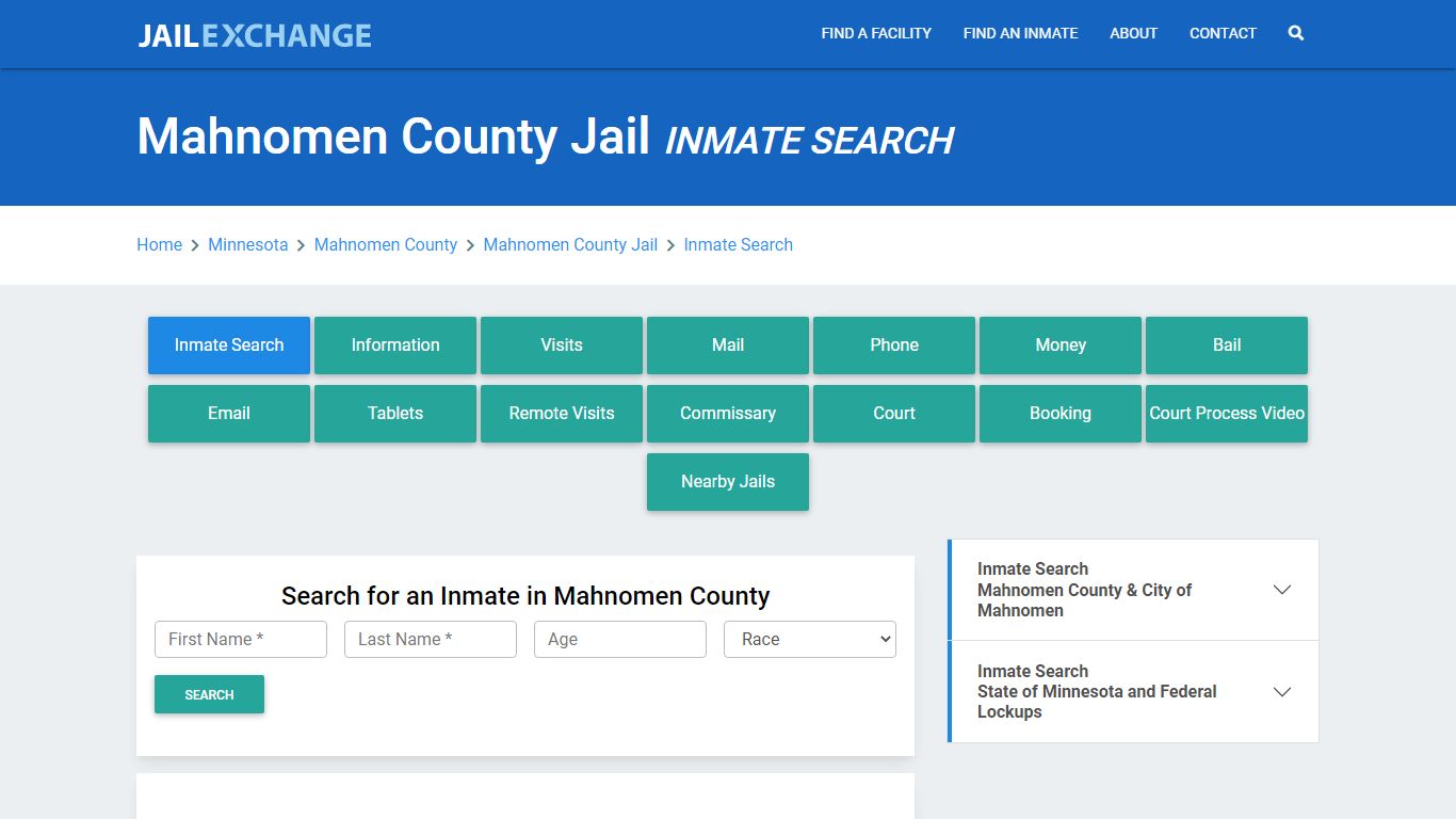 Mahnomen County Jail, MN Inmate Search: Roster & Mugshots